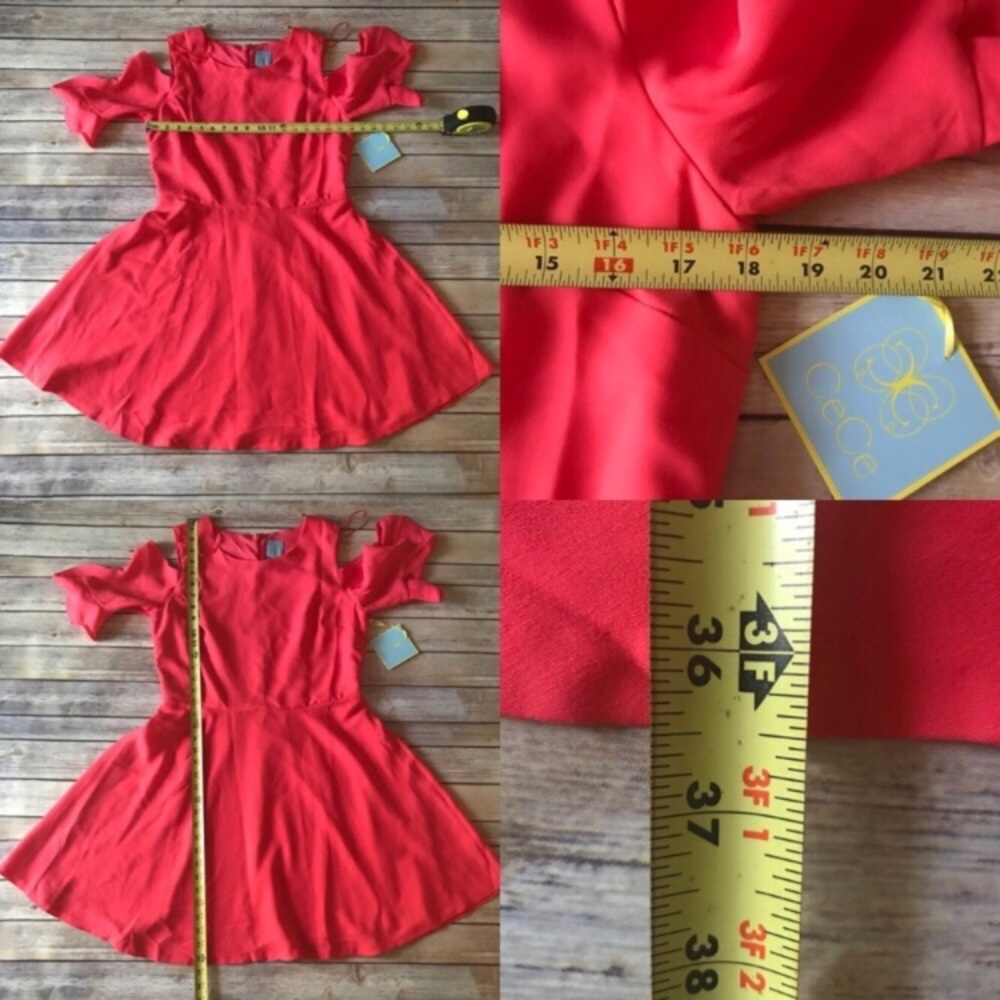 NWT CeCe Cold Shoulder Emma Dress Size 12 - Picture 7 of 8